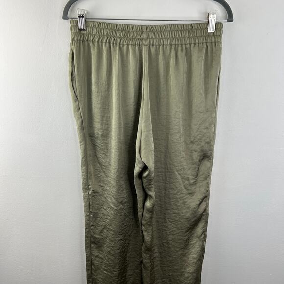 ZARA Trafaluc Collection Jogger Pants Green Elastic Waist Drawstring Size Medium - Picture 4 of 8
